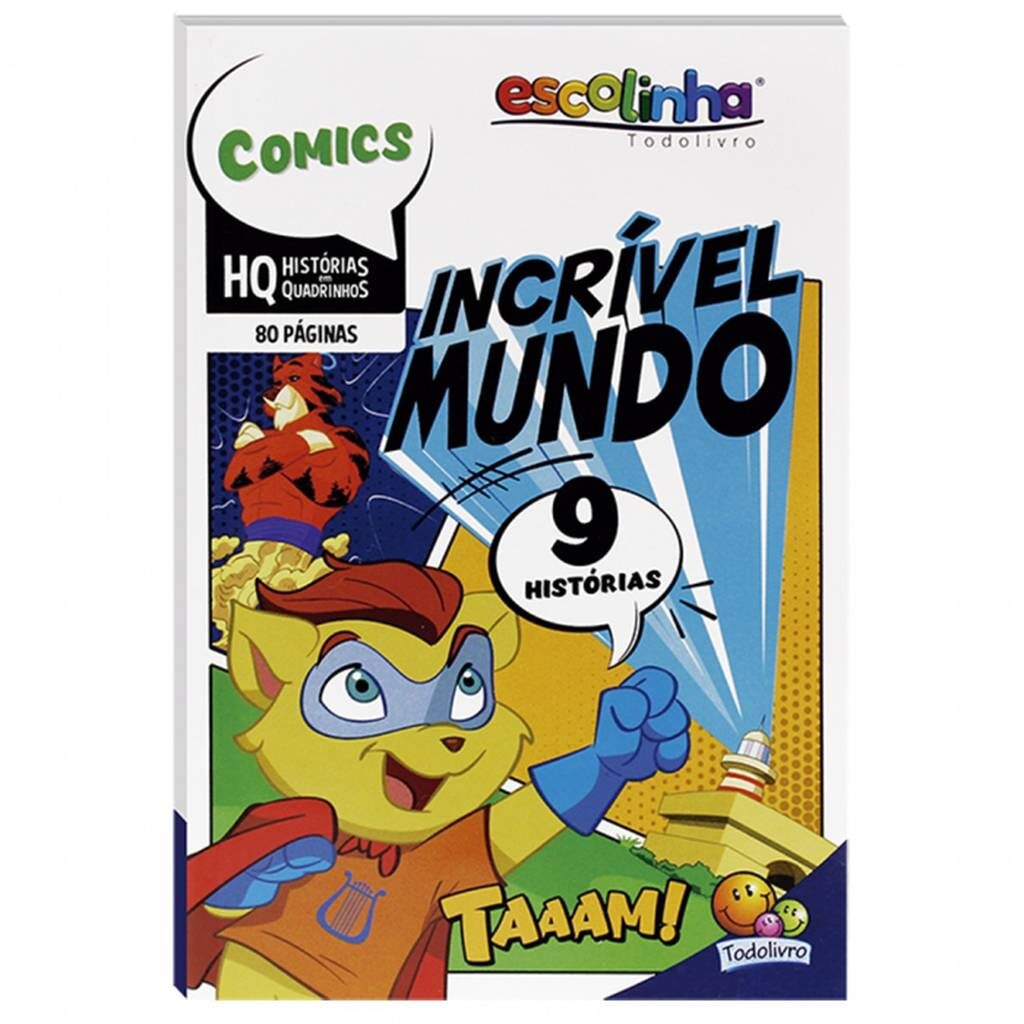 História em Quadrinhos Infantil incrivel mundo